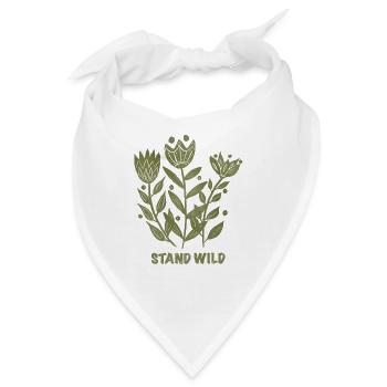 Stand Wild Botanical Print - Bandana - Weiß - Vorne