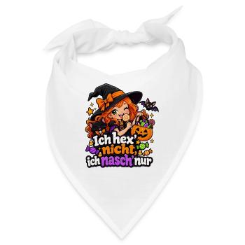 Ich hex’ nicht, ich nasch’ nur - Bandana - Weiß - Vorne