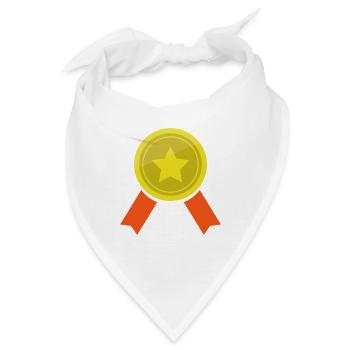 Medaille - Bandana - Weiß - Vorne