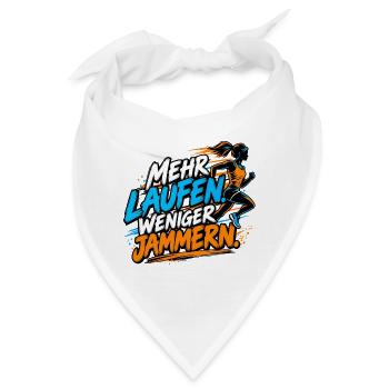 Joggen - Mehr Laufen - Joggerinnen - Bandana - Weiß - Vorne