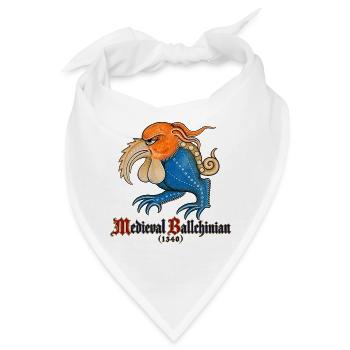 Mittelalterliches Ballchinian (1340) - Bandana - Weiß - Vorne