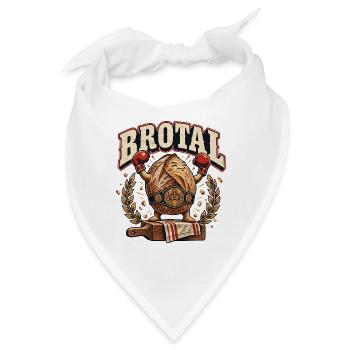 Brotal - Bandana - Weiß - Vorne