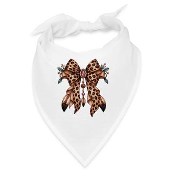 Leopard Bow Jewel Dream - Bandana - Weiß - Vorne