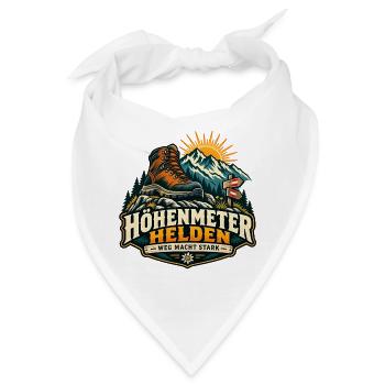 Höhenmeter Helden – Weg macht stark - Bandana - Weiß - Vorne
