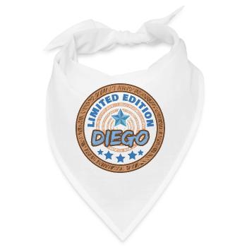 Geschenk für Diego - Bandana - Weiß - Vorne