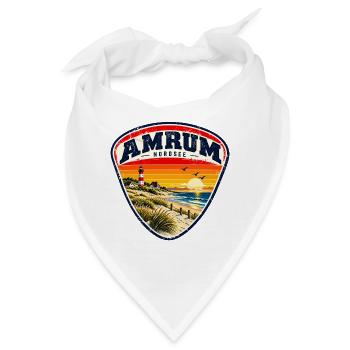 Amrum - Nordsee - Insel - Wittdün - Nebel Norddorf - Bandana - Weiß - Vorne
