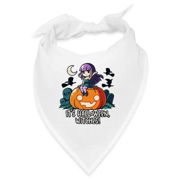 Halloweenhexen - Bandana - Weiß - Vorne