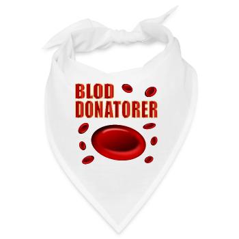 Blutspender Englisch - Bandana - Weiß - Vorne