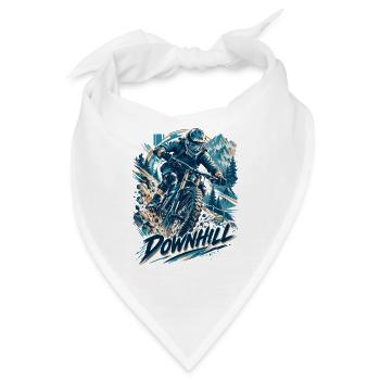 Downhill MTB Motivation – Vollgas Mountainbike - Bandana - Weiß - Vorne