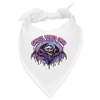 Ghoul Vibes Bat Halloween - Bandana - Weiß - Vorne