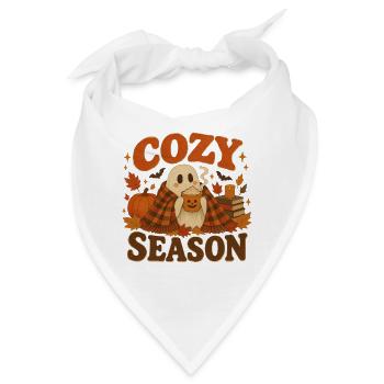 Ghost Cozy Herbstkürbis - Bandana - Weiß - Vorne