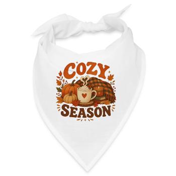 Herbst-Kokon-Saison - Bandana - Weiß - Vorne