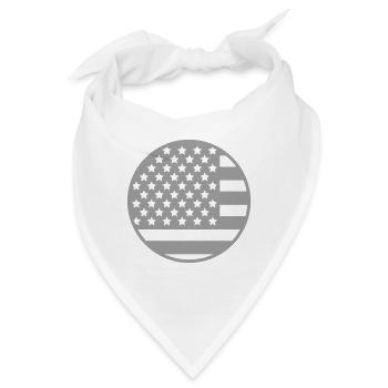 Flagge der Vereinigten Staaten - Bandana - Weiß - Vorne
