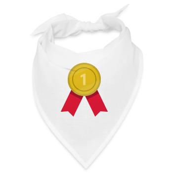 Medaille - Bandana - Weiß - Vorne