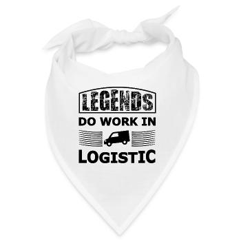 Logistik und Transport Legenden - Bandana - Weiß - Vorne