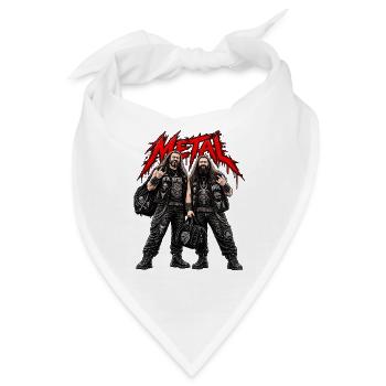 Zwillings-Metall-Ikonen - Bandana - Weiß - Vorne