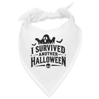 I Survived Another Halloween Gespenst - Bandana - Weiß - Vorne