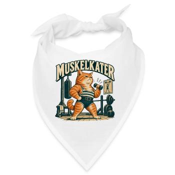 Muskelkater - Bandana - Weiß - Vorne