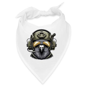 Militär Taube - Bandana - Weiß - Vorne