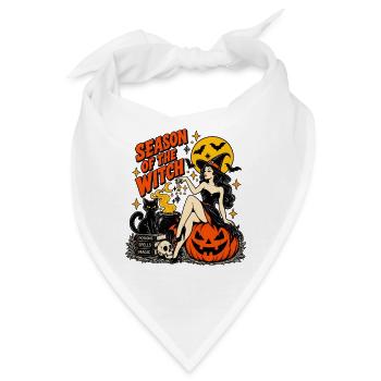 Season of the Witch Halloween-Illustration - Bandana - Weiß - Vorne