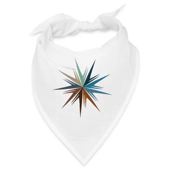 Sternenburst Farbenspiel - Bandana - Weiß - Vorne