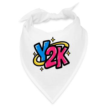 GEN Z ZITIERT TYPOGRAFIEDESIGN – Y2K - Bandana - Weiß - Vorne