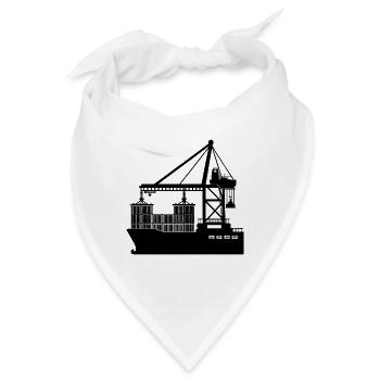 Containerkran - Bandana - Weiß - Vorne