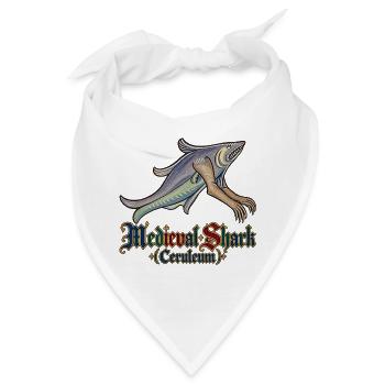 Mittelalterlicher Hai (Ceruleum) - Bandana - Weiß - Vorne