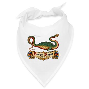 Bologna-Drache (1640) - Bandana - Weiß - Vorne