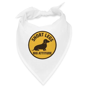 Kleine Beine Große Haltung - Bandana - Weiß - Vorne