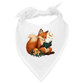 Fuchsleser unter nachtaktiven Pilzen - Bandana - Weiß - Vorne