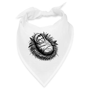 Neugeborener Jesus - Bandana - Weiß - Vorne