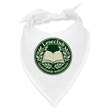 Leseclub-Siegel: Gemeinsam weiterlesen - Bandana - Weiß - Vorne