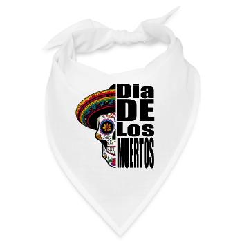 Dia de los Muertos - Bandana - Weiß - Vorne