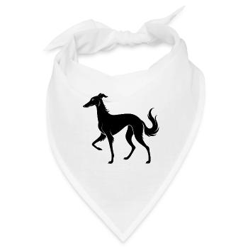 Borzoi-Hundegang - Bandana - Weiß - Vorne