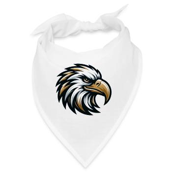 Adler Kopf Vektor Design - Bandana - Weiß - Vorne