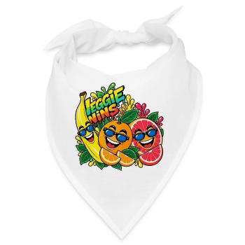 Veggie Wins Obst - Bandana - Weiß - Vorne