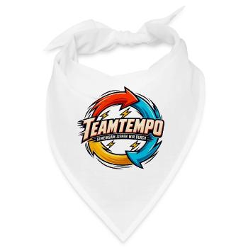 Teamtempo – Gemeinsam ziehen wir durch - Bandana - Weiß - Vorne