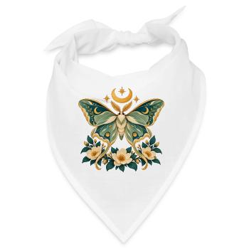 Motten-Himmlische Floral - Bandana - Weiß - Vorne