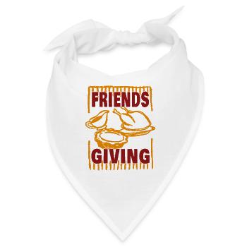 Friends Giving Muscheln Illustration - Bandana - Weiß - Vorne