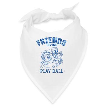 Freunde geben Ballspiel - Bandana - Weiß - Vorne