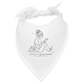 Lost in a good book - Bandana - Weiß - Vorne