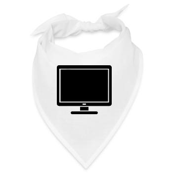 Fernsehen - Bandana - Weiß - Vorne