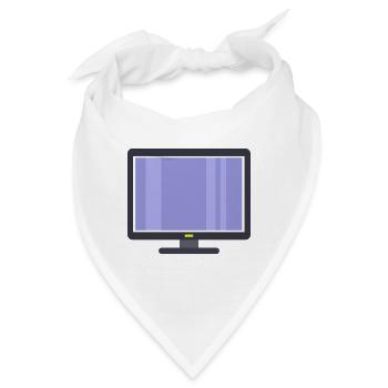 Fernsehen - Bandana - Weiß - Vorne