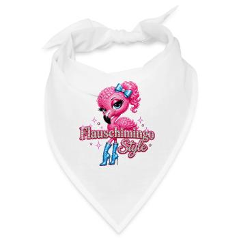 Flauschimingo Style - Bandana - Weiß - Vorne