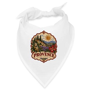 Provence France Vintage - Bandana - Weiß - Vorne