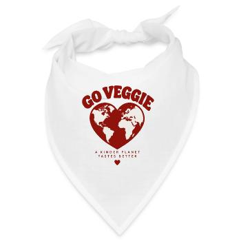 Go Veggie A Kinder Planet - Bandana - Weiß - Vorne