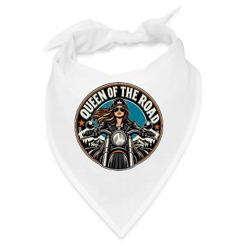 Queen of the Road Motorrad Diva - Bandana - Weiß - Vorne