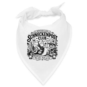 Offizieller Schneckenpost Club – Mit Liebe, nicht  - Bandana - Weiß - Vorne