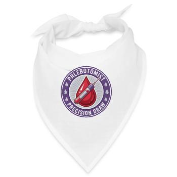 Phlebotomist Blutentnahme-Röhrchen-Abzeichen-Geschenk - Bandana - Weiß - Vorne